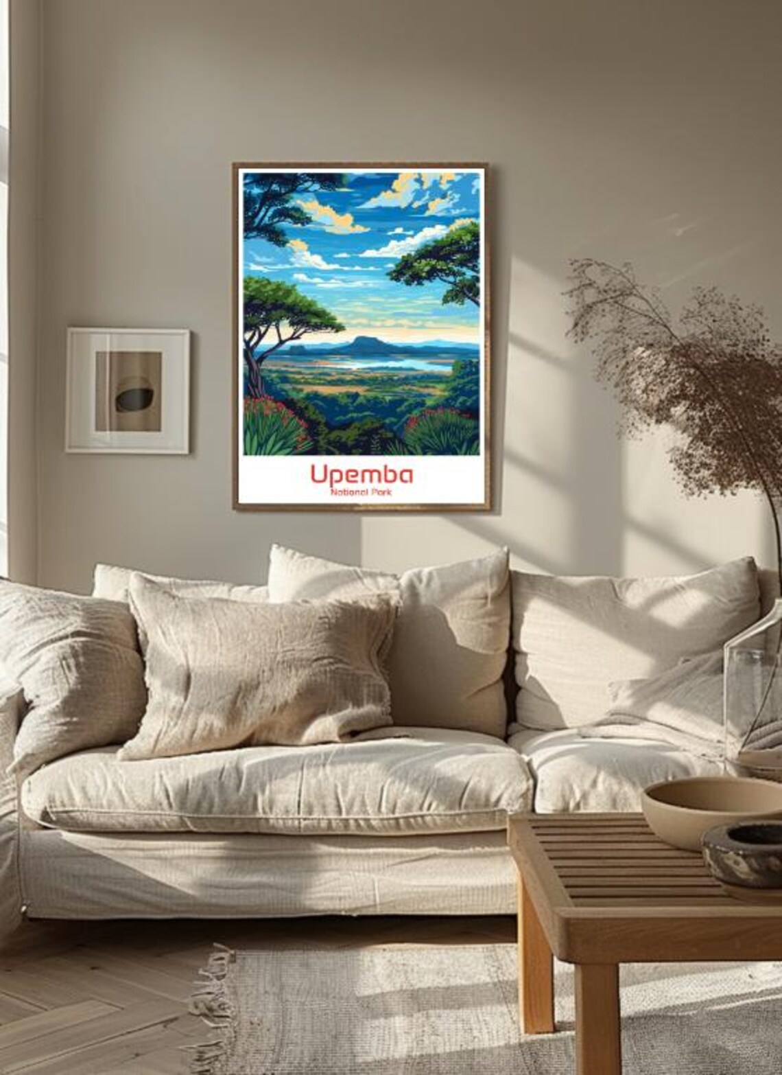 Upemba National Park Congo Savanna Lake Panorama Travel Poster - Image 3