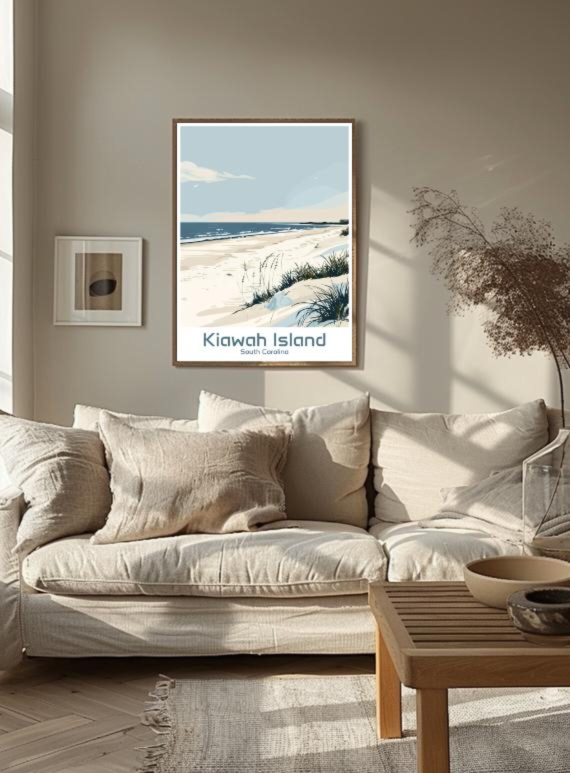 Kiawah Island South Carolina Dunes Quiet Beach Travel Poster - Image 3
