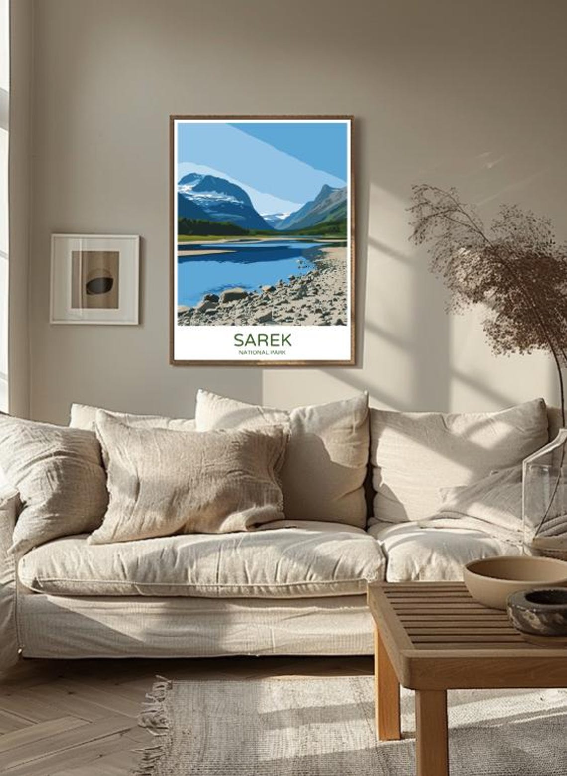 Sarek National Park Rocky Valley River Colorful Travel Poster - Image 3