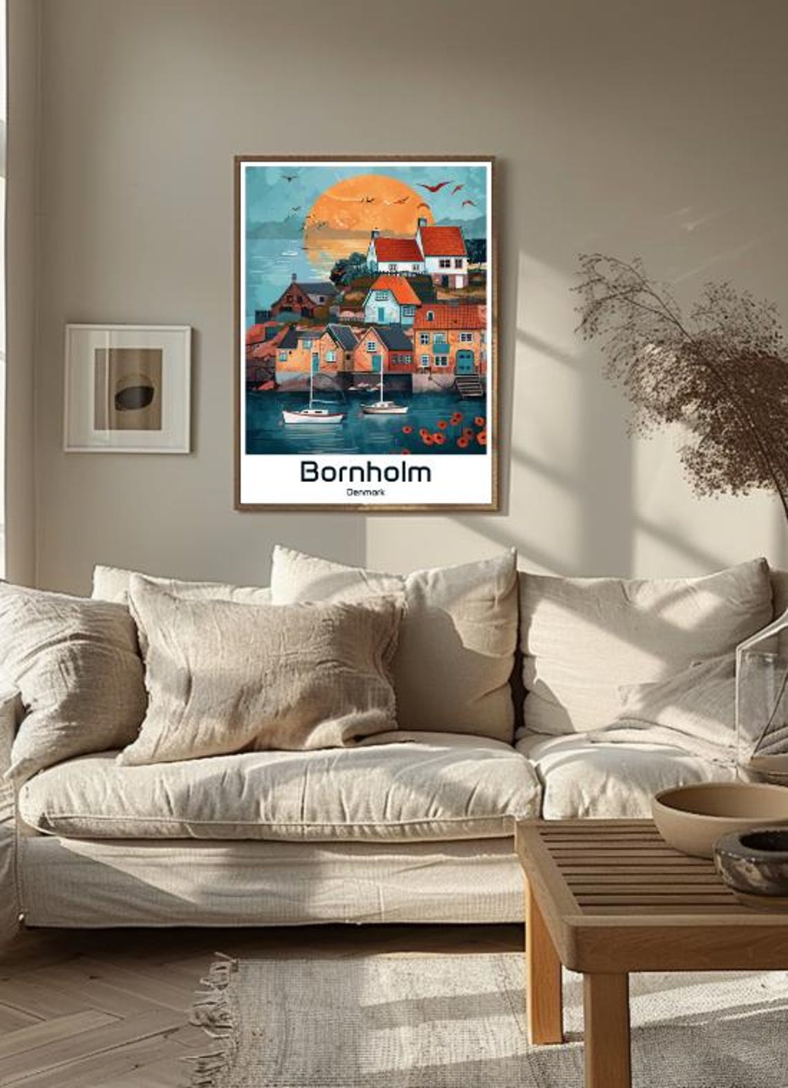 Bornholm Denmark Island Harbor Sunset Sailboats Baltic Poster - Image 3