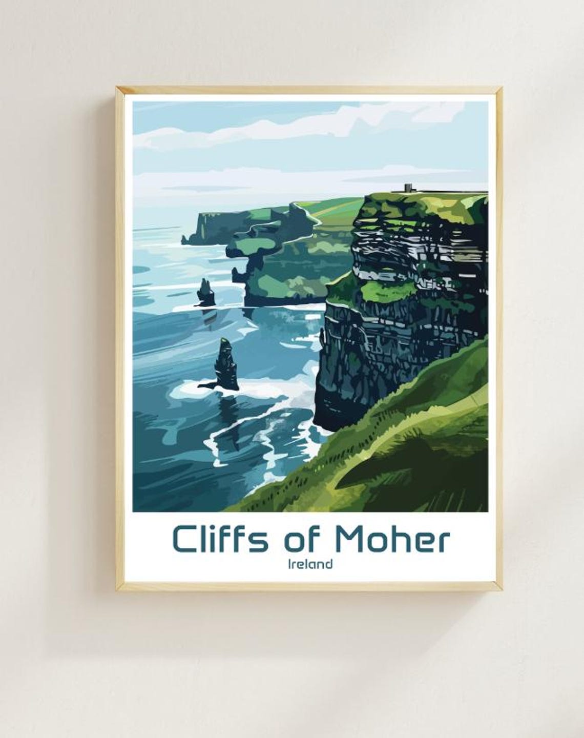 Cliffs Of Moher Ireland Dramatic Sea Cliffs Atlantic Coast Poster