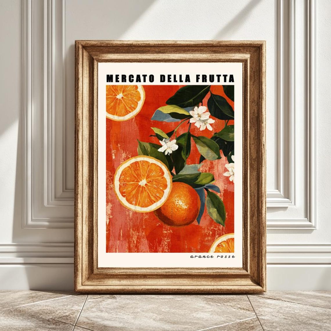 Blood Oranges Art Print, Kitchen Wall Art