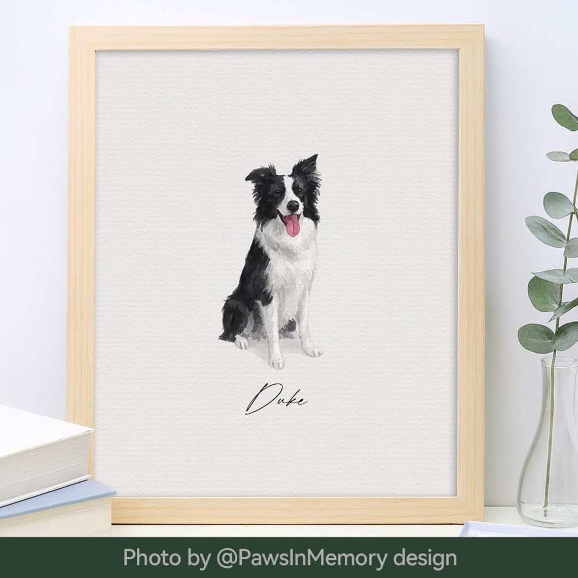 Rocky the Golden Retriever Watercolor Custom Pet Portrait Dog Wall Art - Image 4