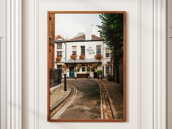 Holly Bush Pub Hampstead Village London Travel Poster