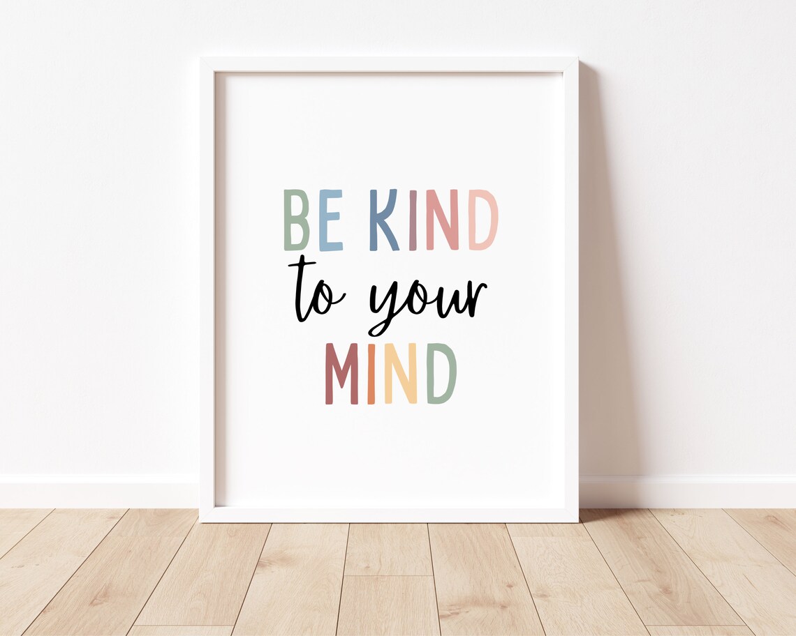 Be Kind to Your Mind Boho Classroom Poster - Image 2