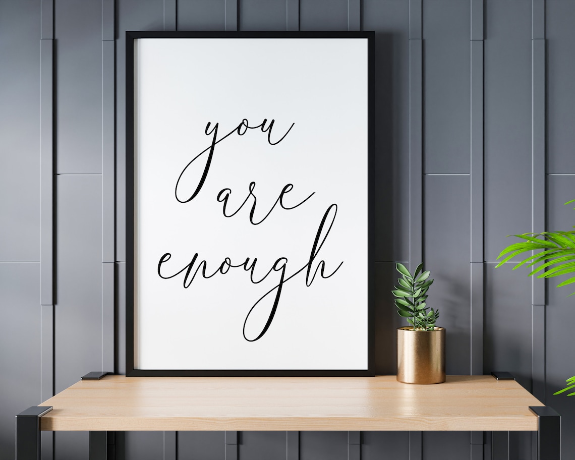 You Are Enough Positive Affirmation Poster - Image 4