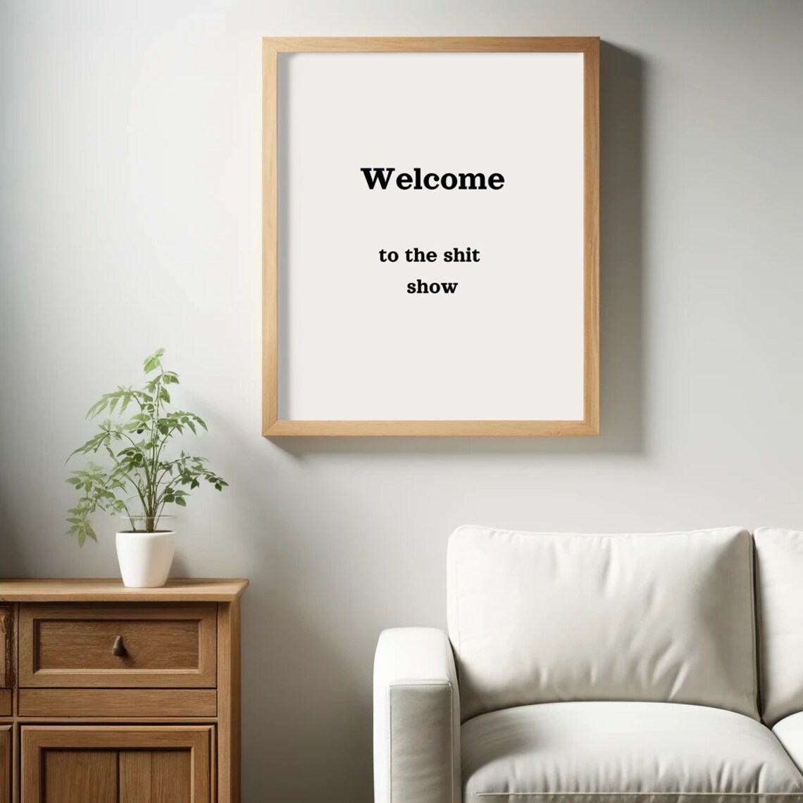 Welcome To The Shit Show Poster Funny Saying Retro Wall Art - Image 2