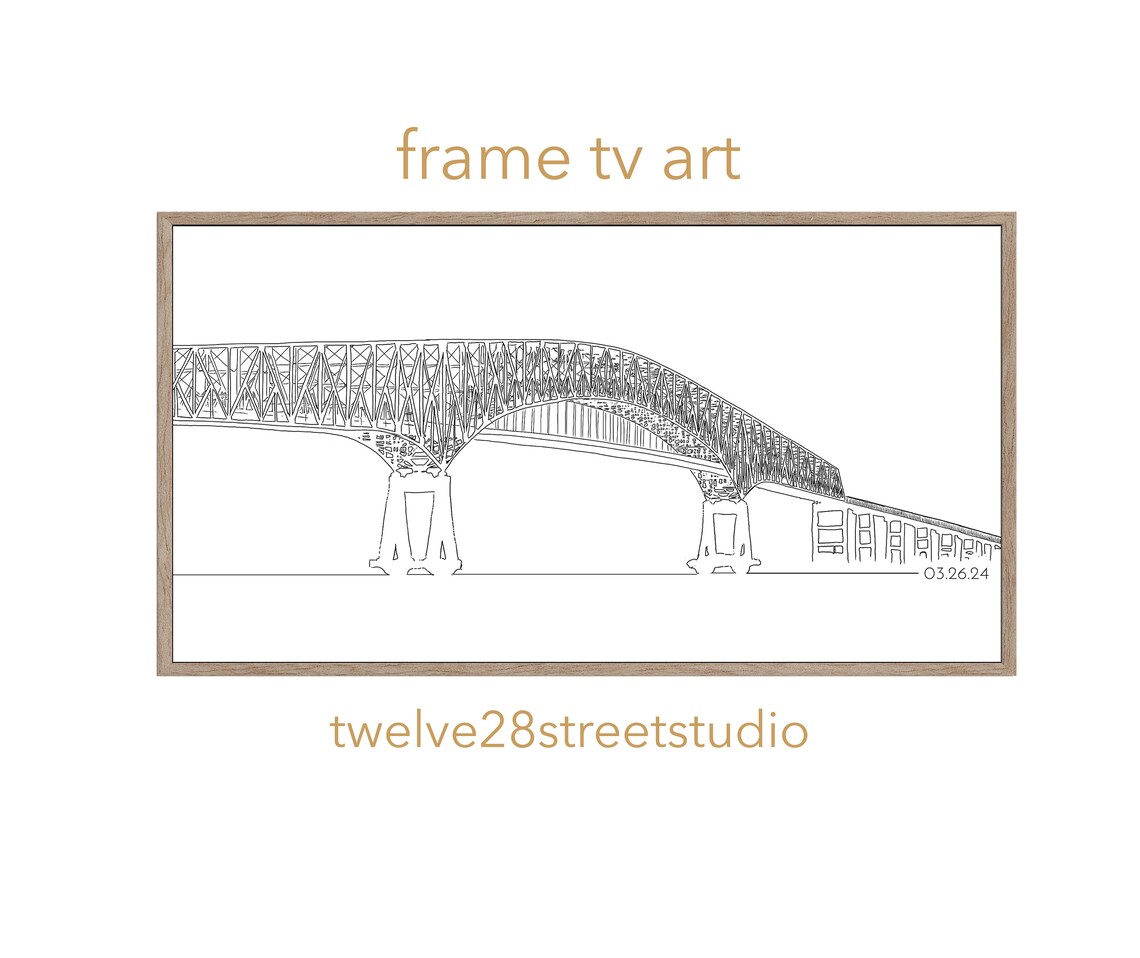 Francis Scott Key Bridge Baltimore Collapse Art Print