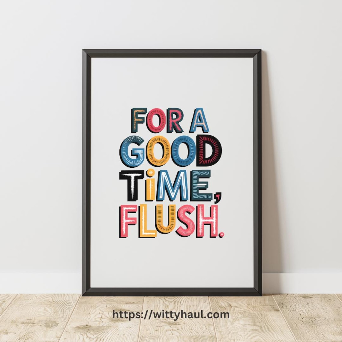 Funny Toilet Print, Bathroom Decor Wall Art