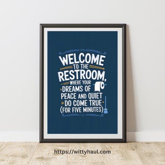 Bathroom Prints Bathroom Art Bathroom Wall Art Bathroom Decor Bathroom Wall Prints Funny Bathroom Art Print Toilet Humor Decor