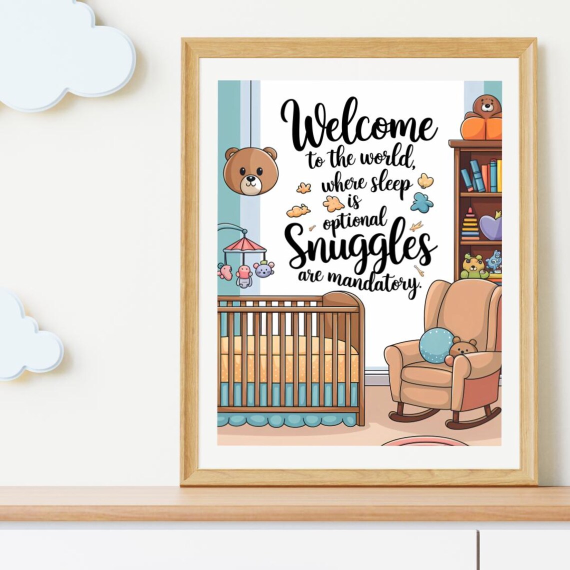 Baby Nursery Funny Room Decor, Cute Prints