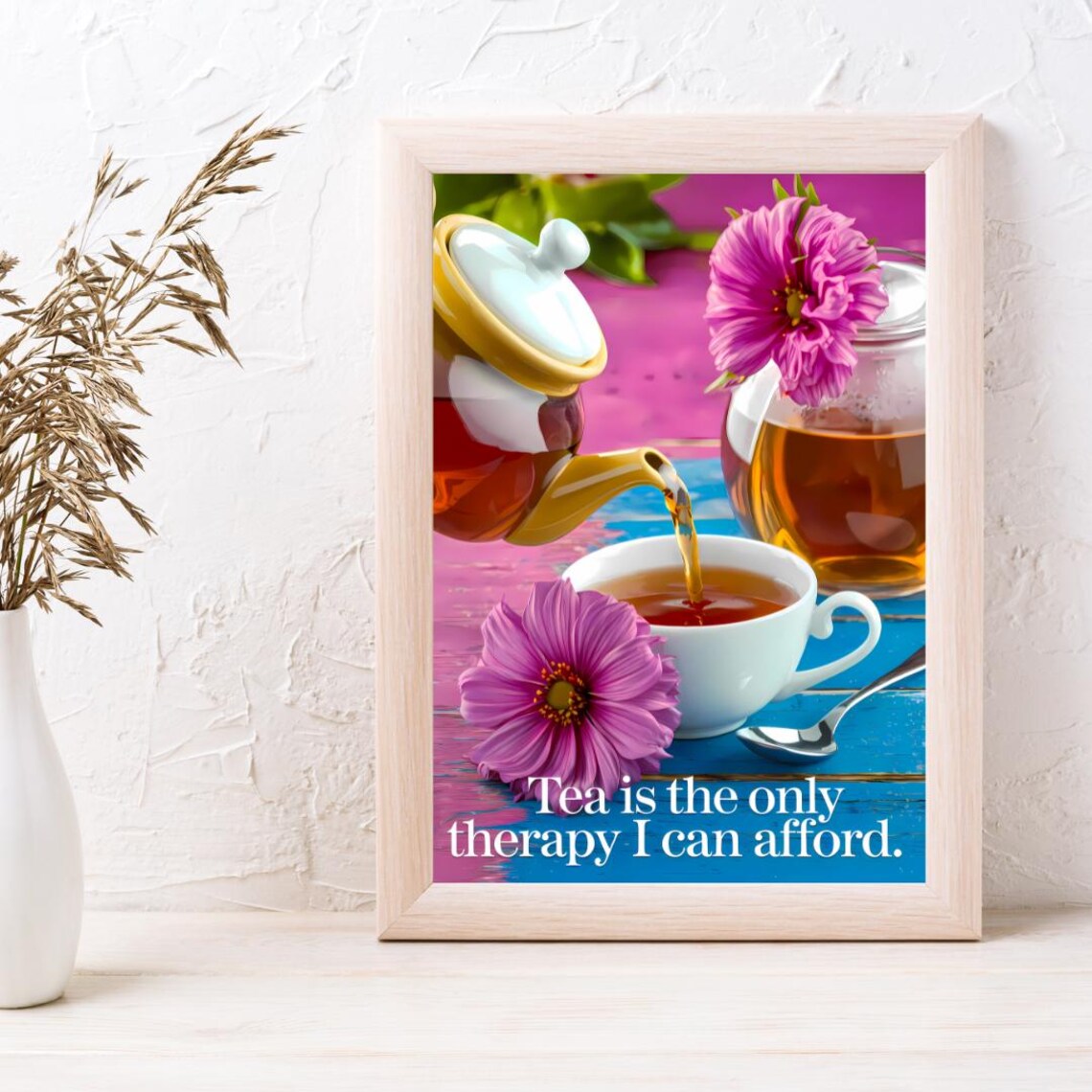 Tea Wall Art, Modern Tea Decor Poster - Image 2