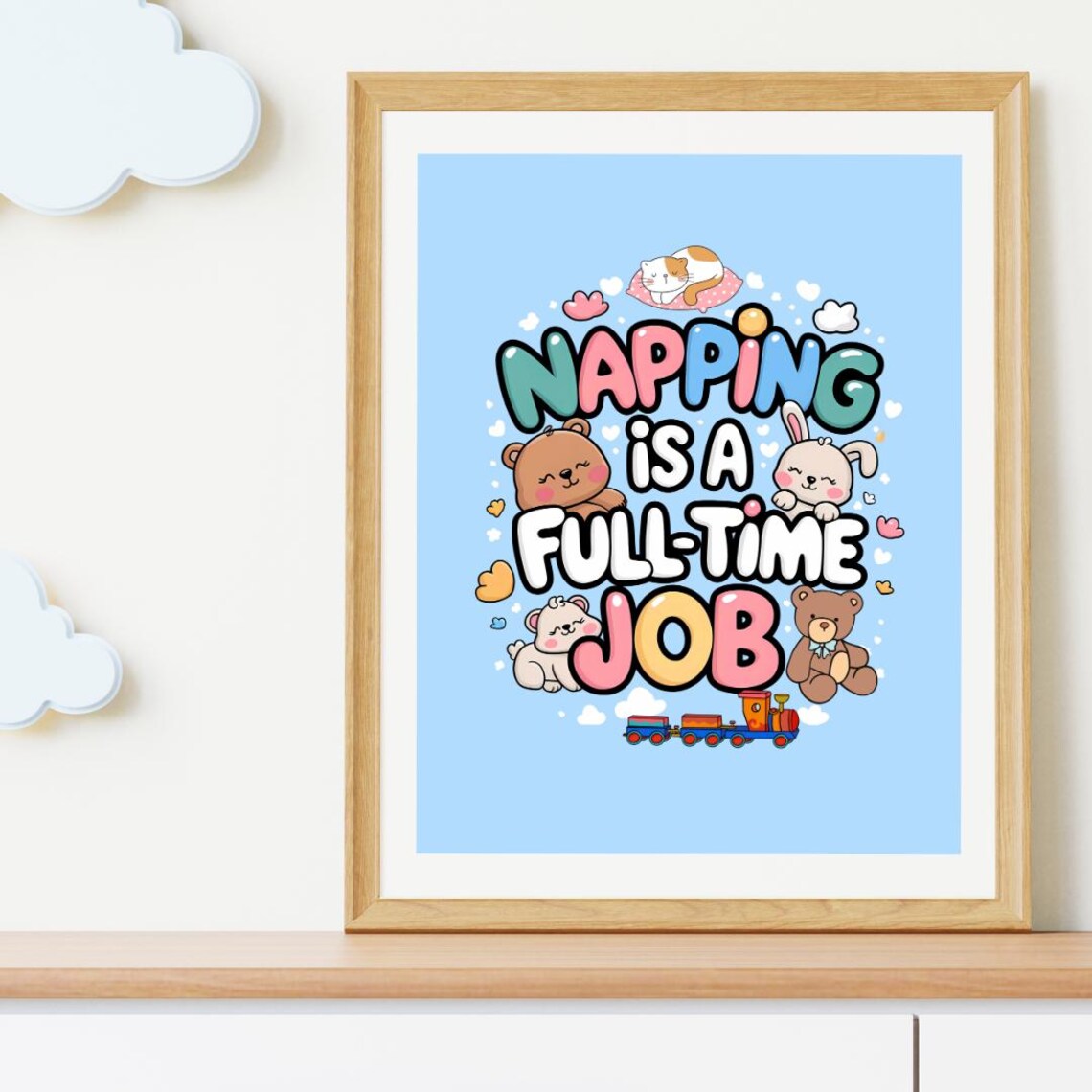 Funny Baby Room Nursery Art Print, New Parents Gift