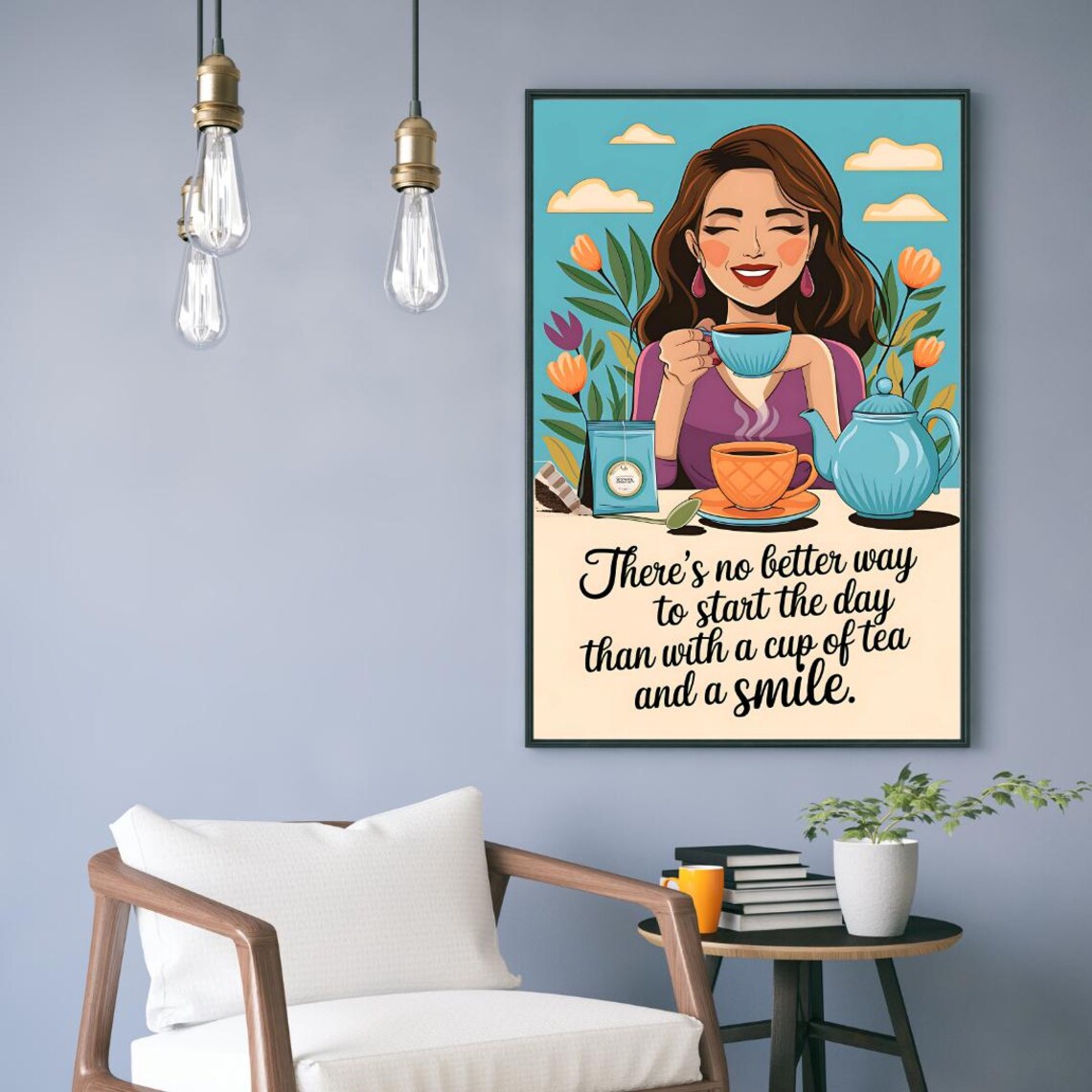 Tea Humour Art Print, Dining Room Decor - Image 4