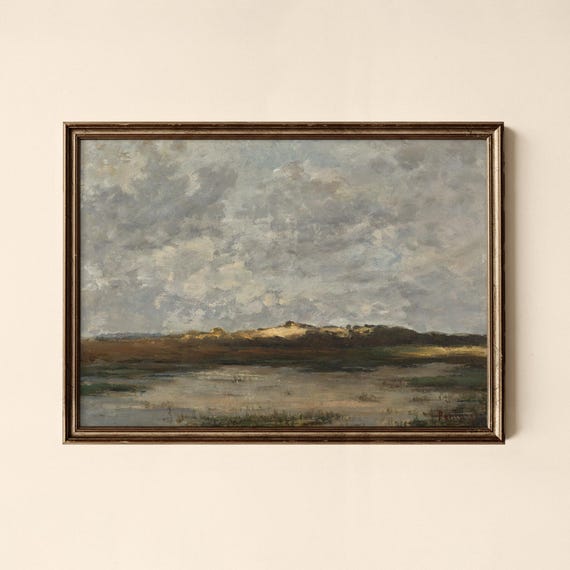 Vintage Moody Landscape Print Living Room Decor Collected Prints Cpl320