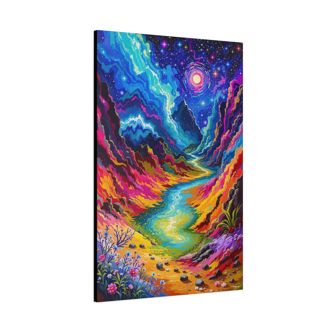 Landscape Vibrant Abstract Art Print - Image 3