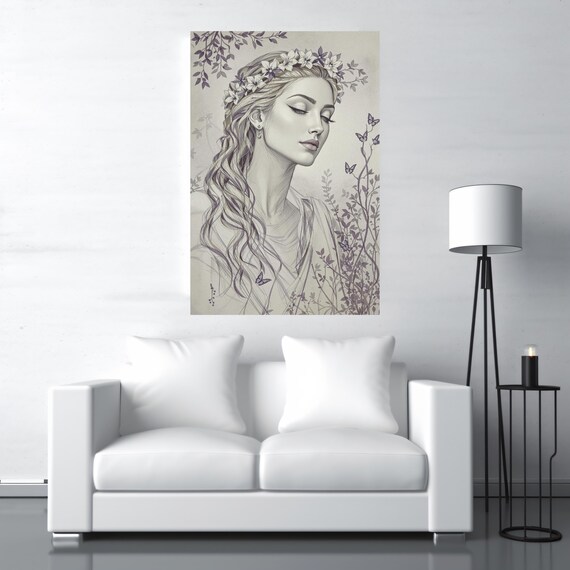 Saint Of Serenity - Religious Art Print