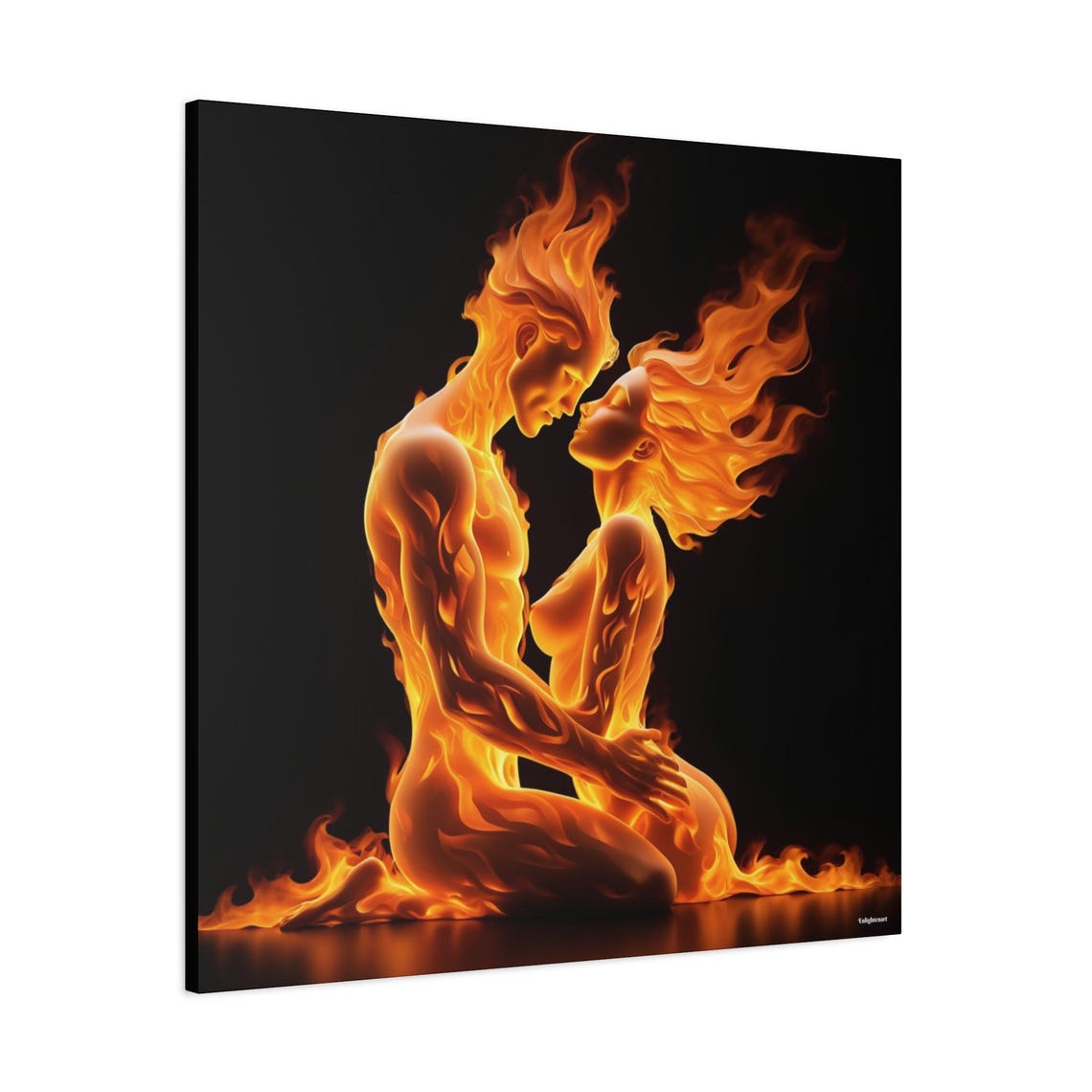 Fiery Love - Modern Abstract Art Print - Image 2