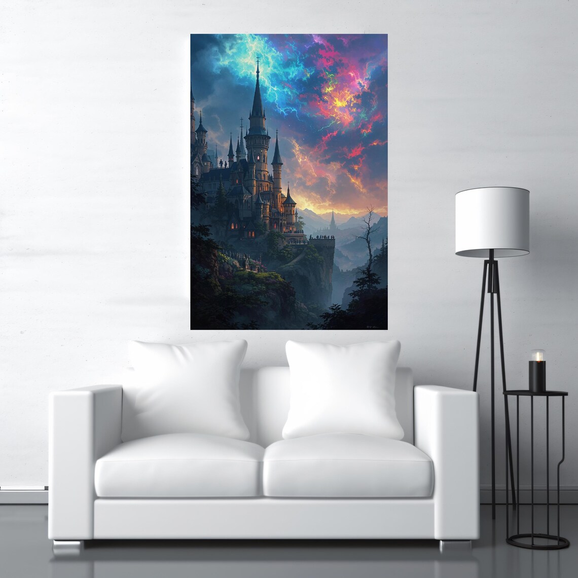 Castle Of Eternal Skies - Fantasy Art Print