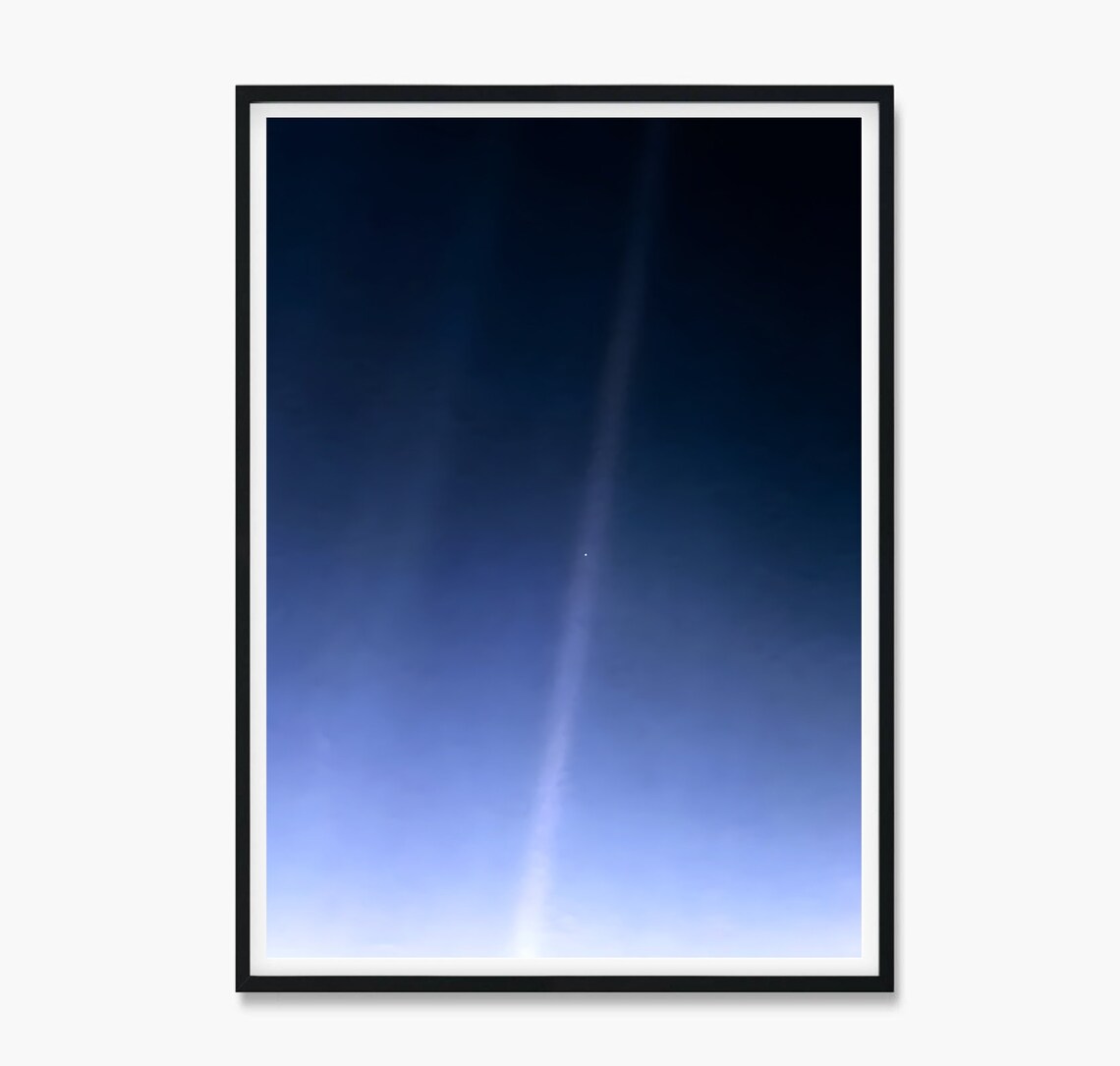 Pale Blue Dot Voyager 1 Earth Suspended in Sunbeam Space Photo Poster - Image 3