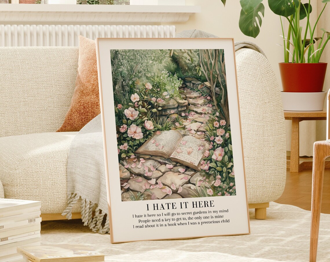 I Hate It Here Watercolor Illustration Art Print