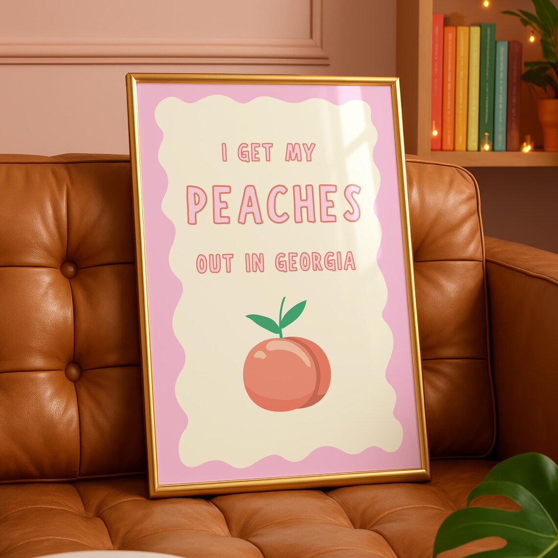 Peaches Music Lyric Poster, Cute Minimalist Art Print