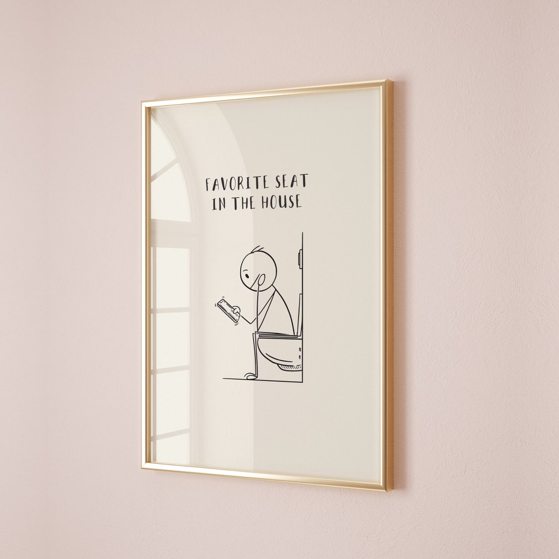 Toilet Funny Bathroom Quote Art Print - Image 3
