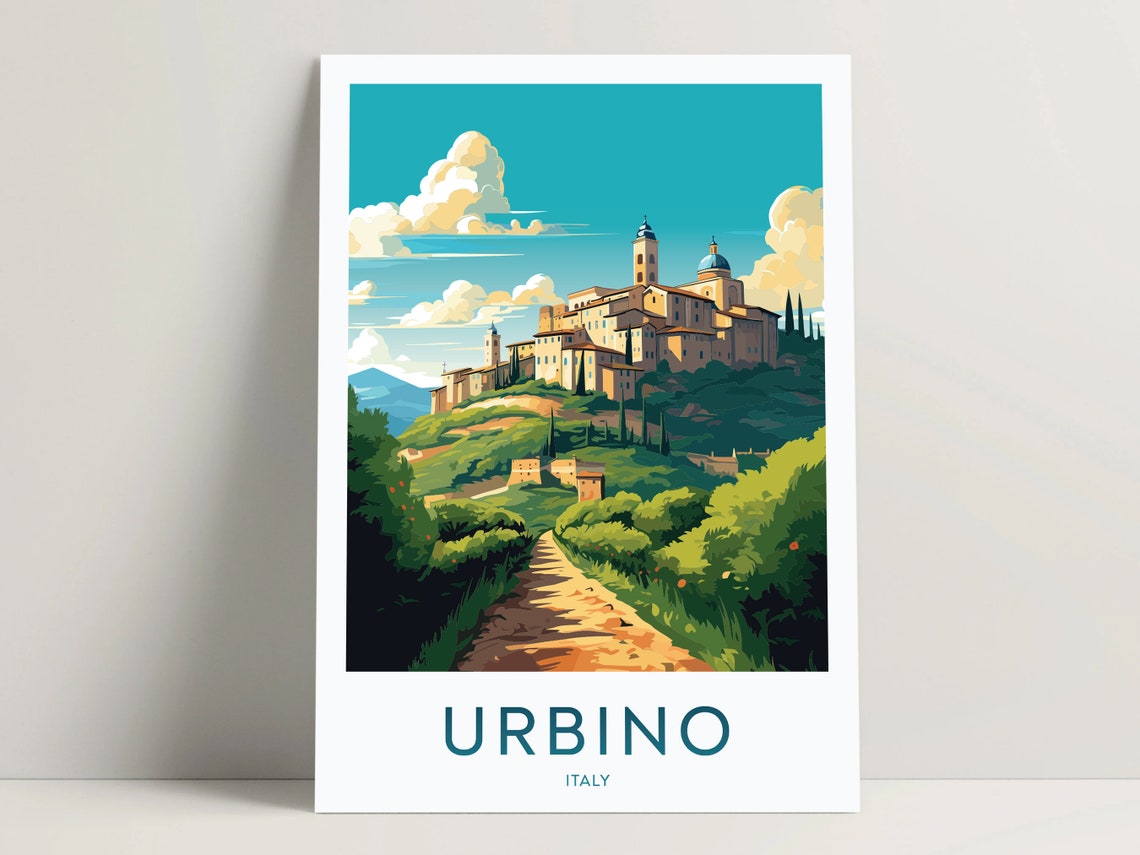 Urbino Poster Palazzo Ducale Poster Urbino Print Urbino Art Bedroom Decor Urbino Gifts Ideas Italy Wall Art Decor 093