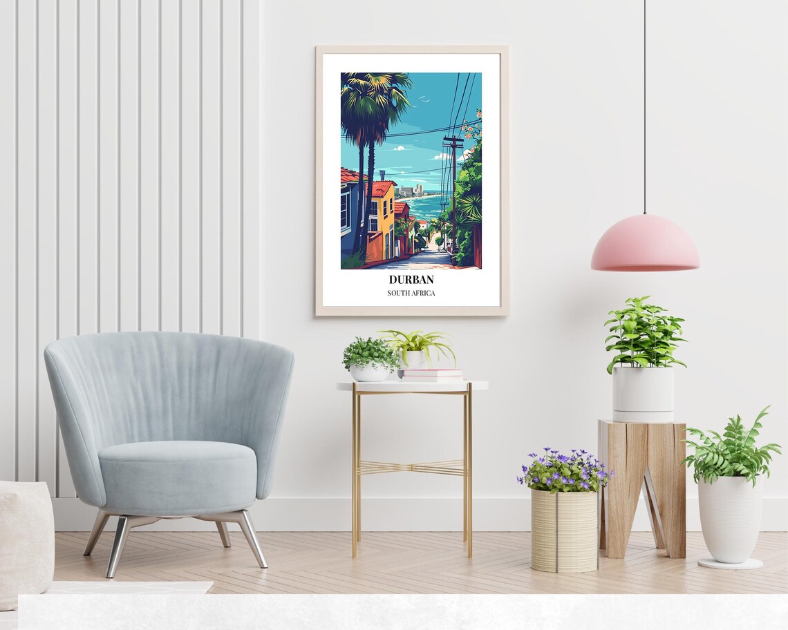 Durban South Africa Travel Wall Art Poster Print - Image 2