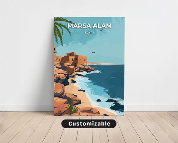 Marsa Alam Egypt Travel Canvas Poster Custom Wall Art