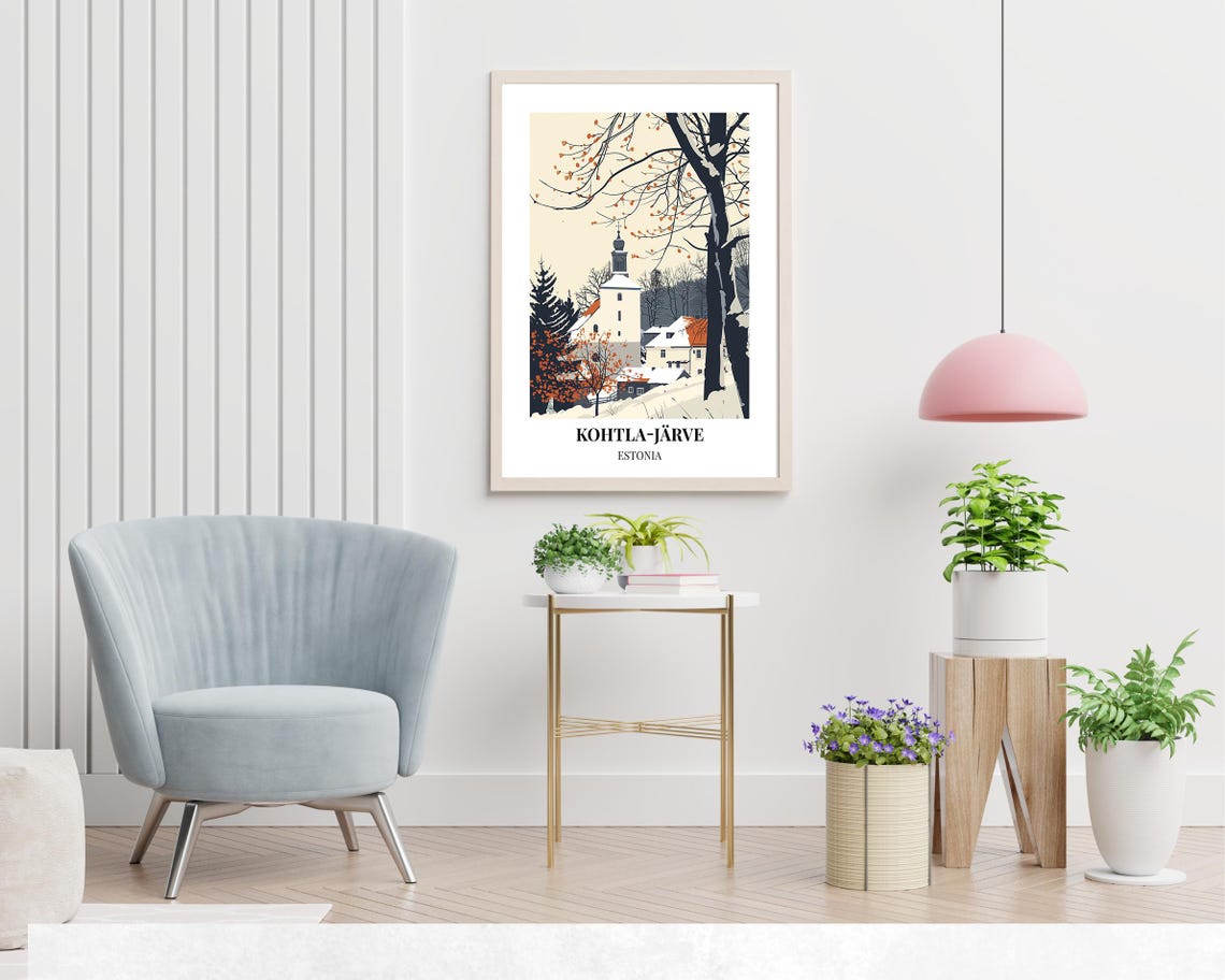 Kohtla Jrve Travel Print Wall Art Kohtla Jrve Estonia City Print Kohtla Jrve Travel Gift Kohtla Jrve City Poster Travel Gift - Image 2