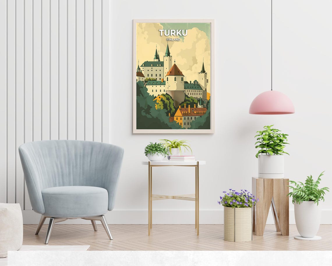 Turku Castle Travel Print Wall Art Turku Finland City Print Turku Castle Travel Gift Turku Castle Poster Travel Gift - Image 2