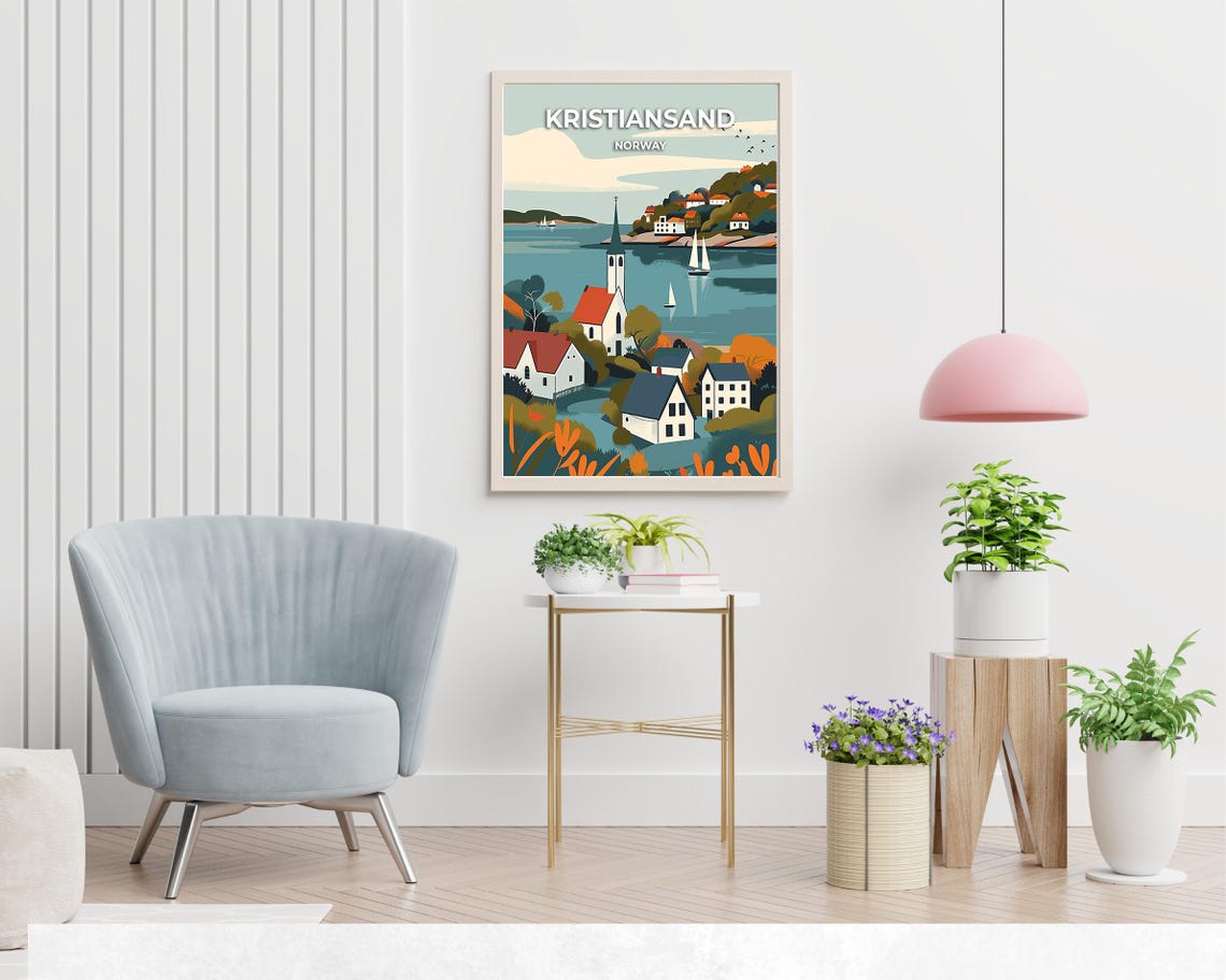 Kristiansand Zoo And Amusement Park Travel Print Wall Art Kristiansand Norway City Print Kristiansand Zoo And Amusement Park Travel Gift - Image 2