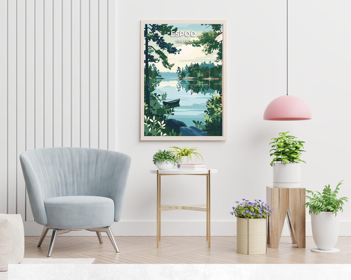Nuuksio National Park Travel Print Wall Art Espoo Finland City Print Nuuksio National Park Travel Gift Nuuksio National Park Poster - Image 2