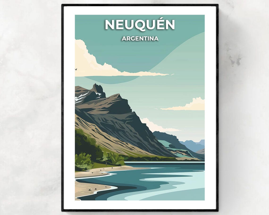 Lann National Park Travel Print Wall Art Neuqun Argentina City Print Lann National Park Travel Gift Lann National Park Poster