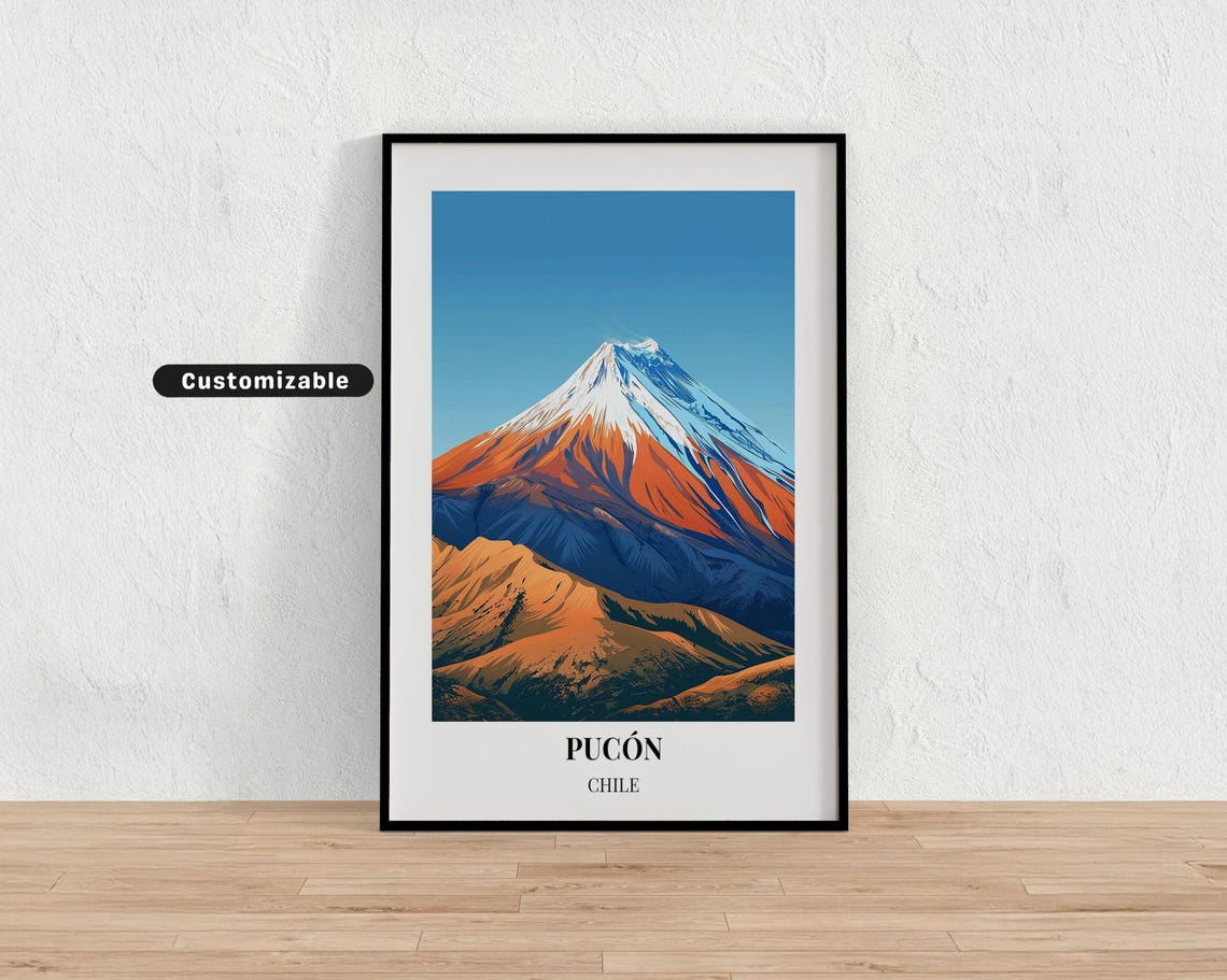 Pucn Chile Travel Poster Custom Wall Art