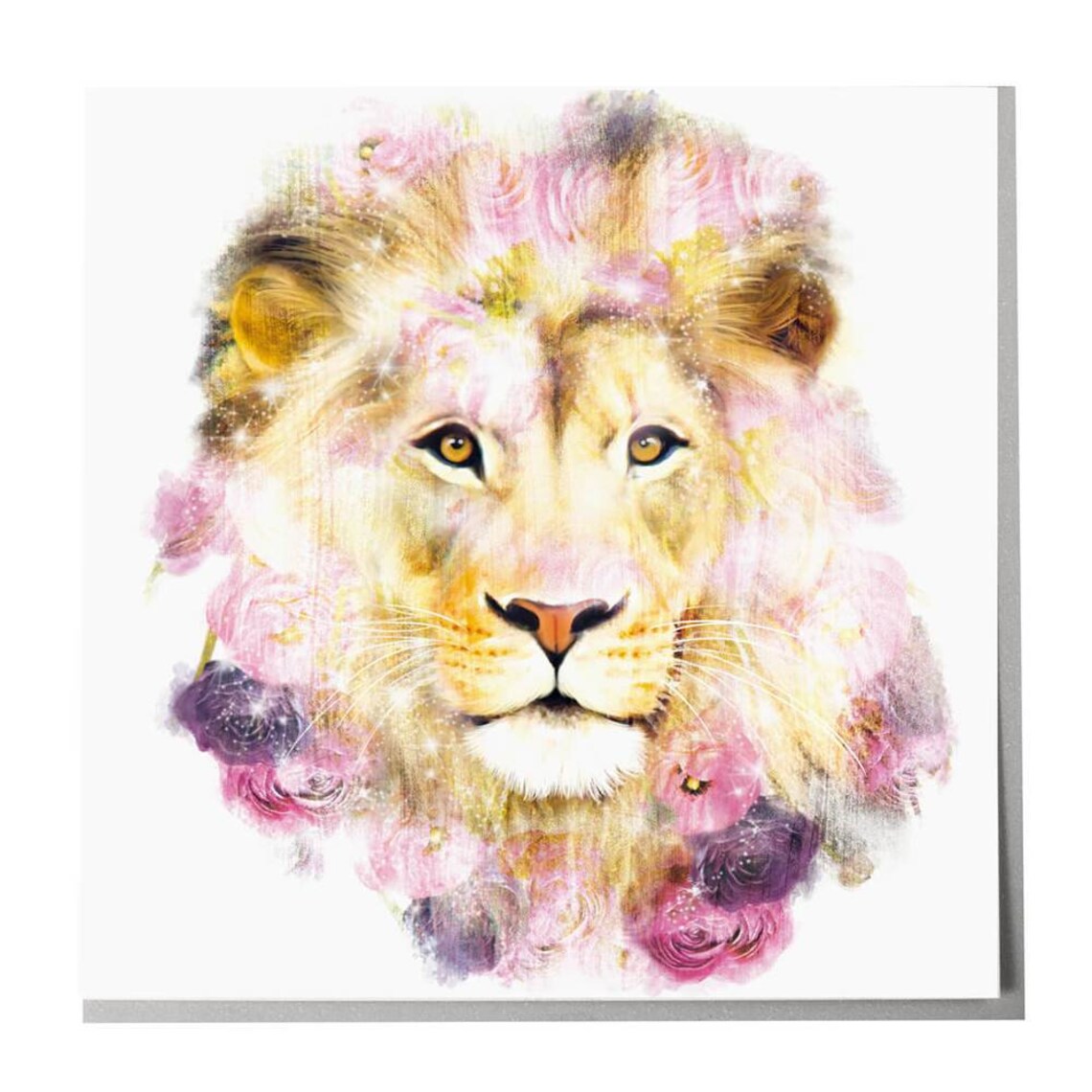 Lion Card - Animal Art Print
