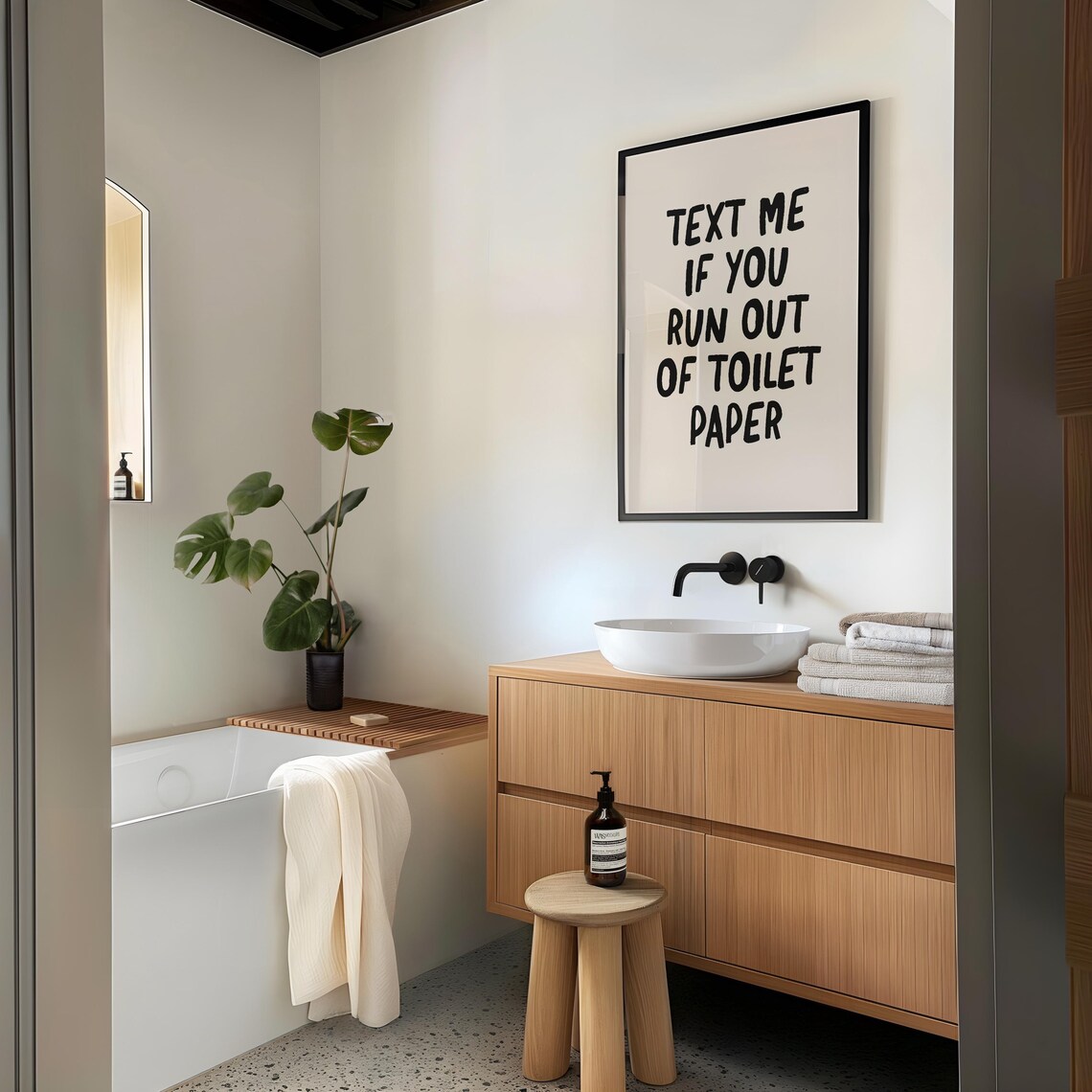 Funny Bathroom Wall Art, Toilet Humor Decor Print - Image 3