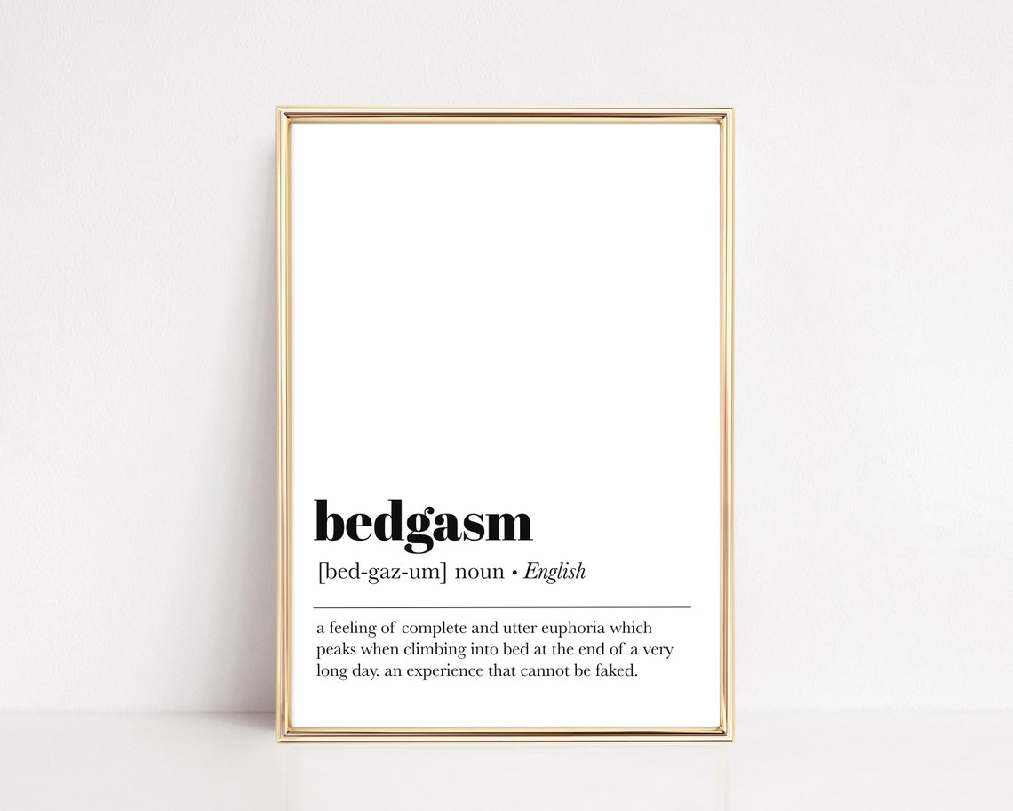 Bedgasm Definition Print Bedroom Prints Above Bed Wall Art Funny Definition Print Bedroom Wall Art Wall Art