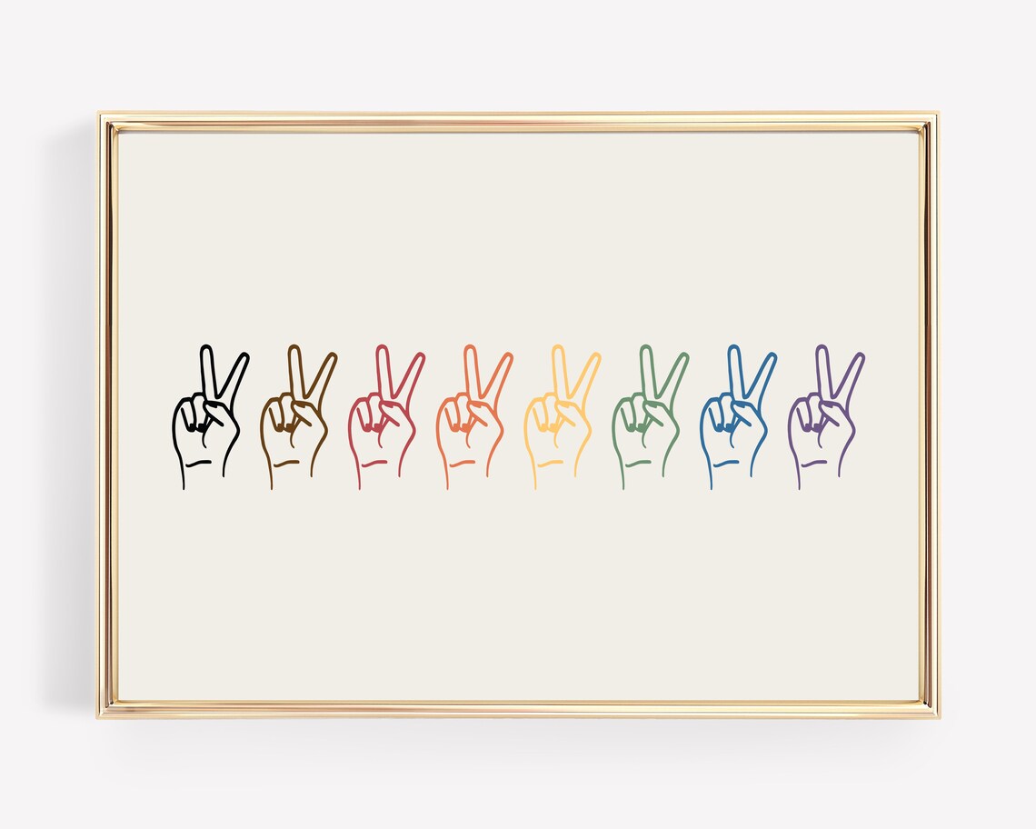 Subtle Pride Art Print, LGBTQ Office Decor