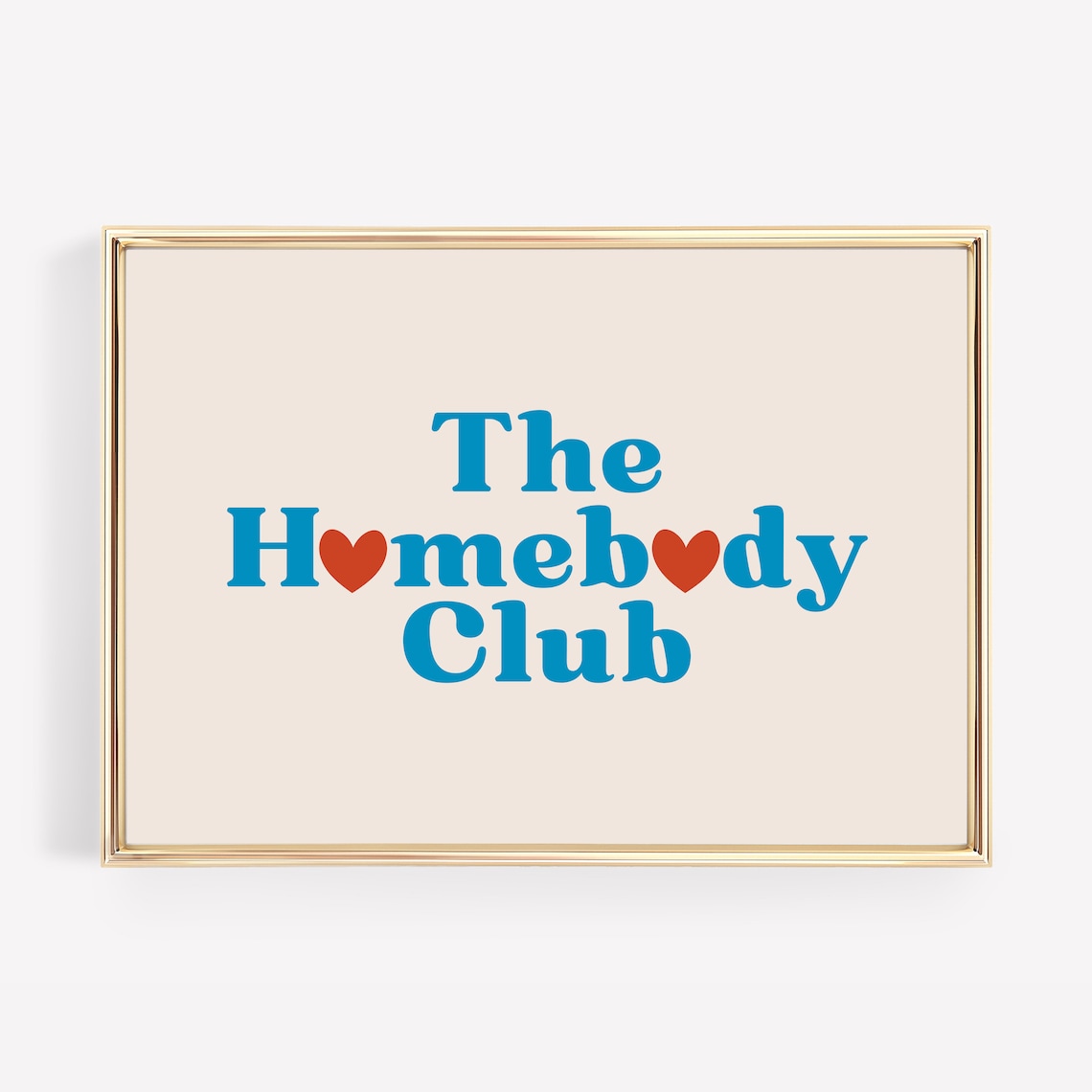 The Homebody Club Retro Art Print, Living Room