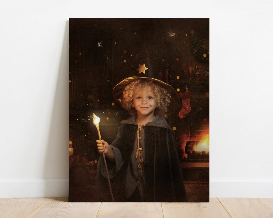 Custom Pet Portrait From Photo Family Portrait Christmas Gifts Wall Art Print Pet Painting Personalized Gifts Christmas Wall Art - Image 2