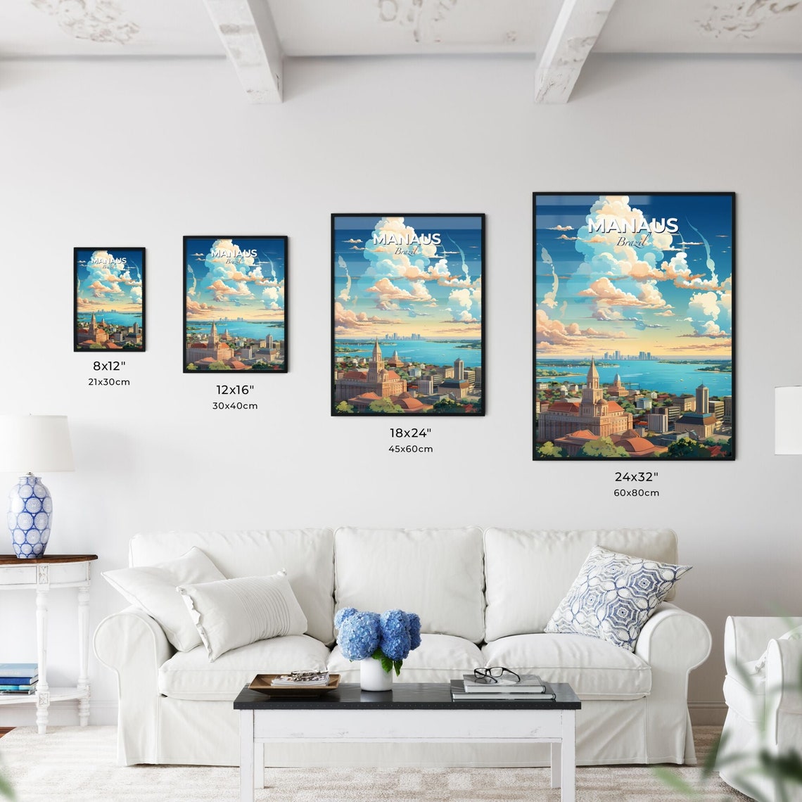 Manaus Brazil Historic Riverfront Buildings Amazon Gateway Poster - Image 3