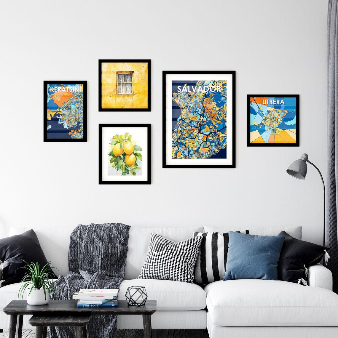 Salvador Brazil Colorful Modern City Street Map Travel Decor Poster - Image 2