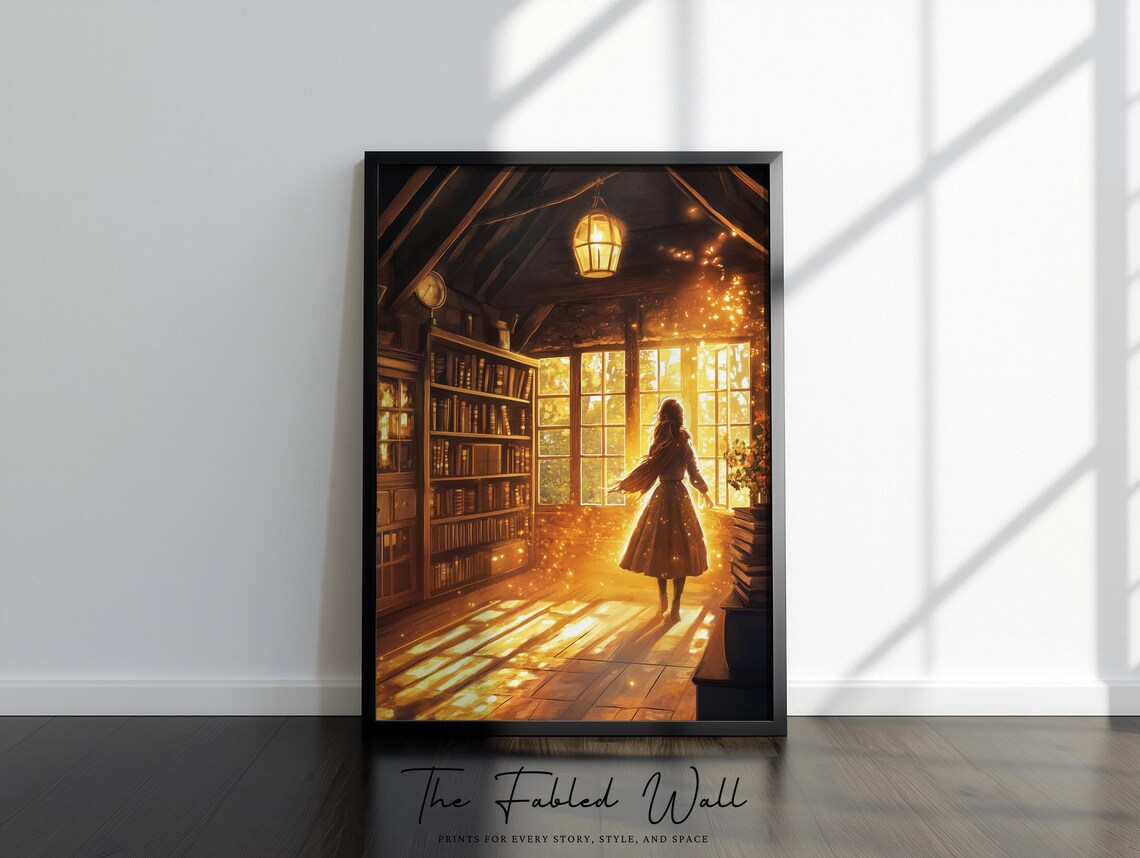 Magical Library, Enchanted Chapters Art Print - Image 4