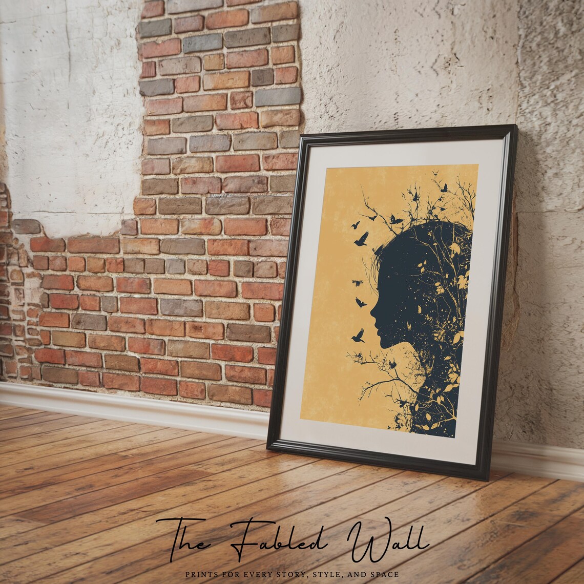 Surreal Nature Silhouette, Moody Transformation Poster