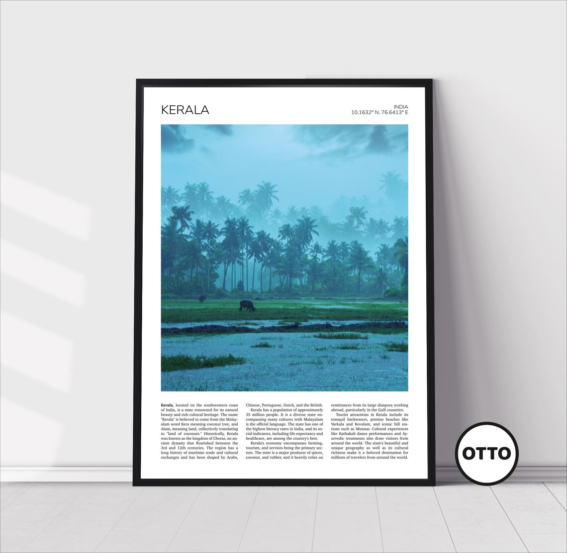 Kerala Wall Art Kerala Home Decor Print Monsoon Season Art Travel Poster Artful Photo Travel Gift Memento Idea India