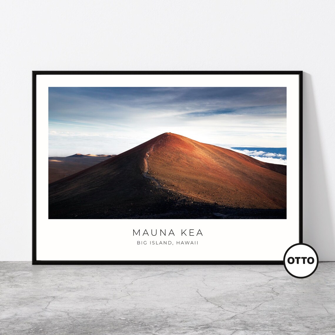 Mauna Kea Travel Poster, Big Island Hawaii