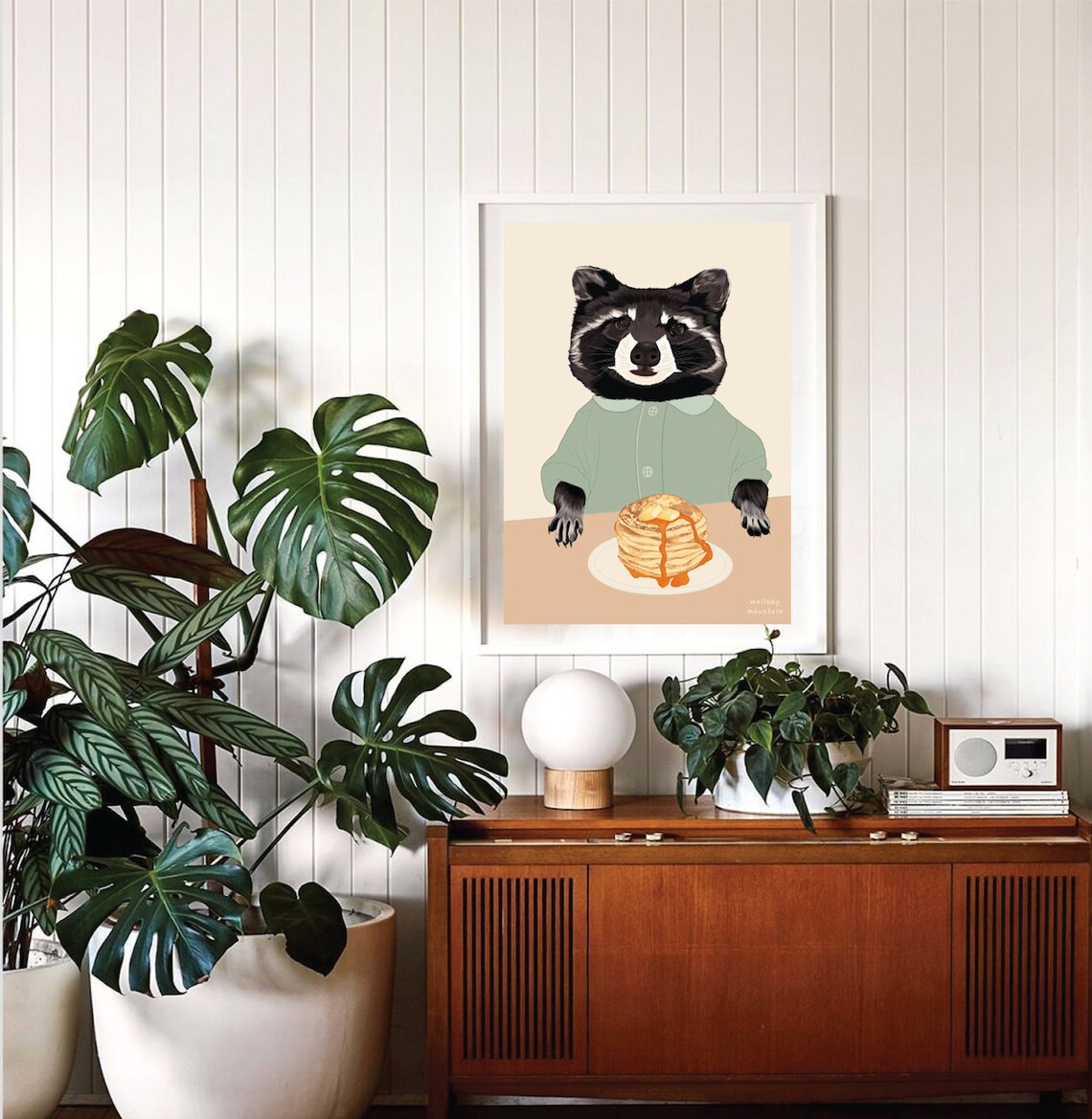Raccoon Art Print, Funny Animal Nursery Decor - Image 2
