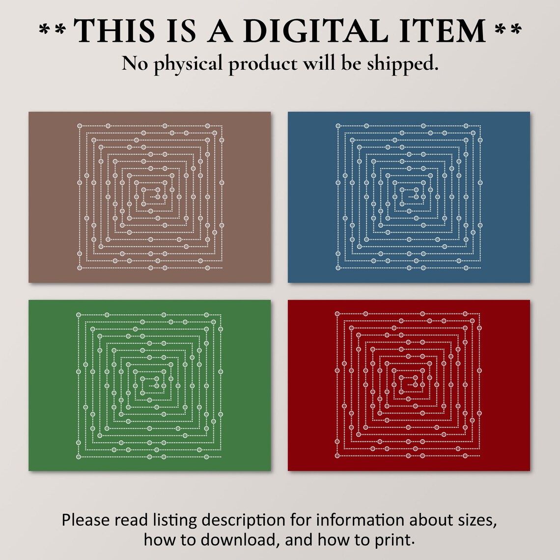 Prime Spiral Ulams Spiral Prime Numbers Art Print - Image 4